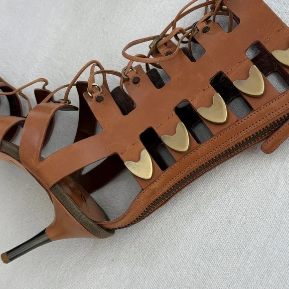 Brian Atwood Brown Gladiator Heels - Picture 4 of 4